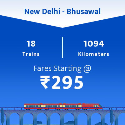New Delhi to Bhusawal Trains, Book from 18 Trains(1094 km), Seat